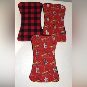 Baby burp cloths handmade set of 3